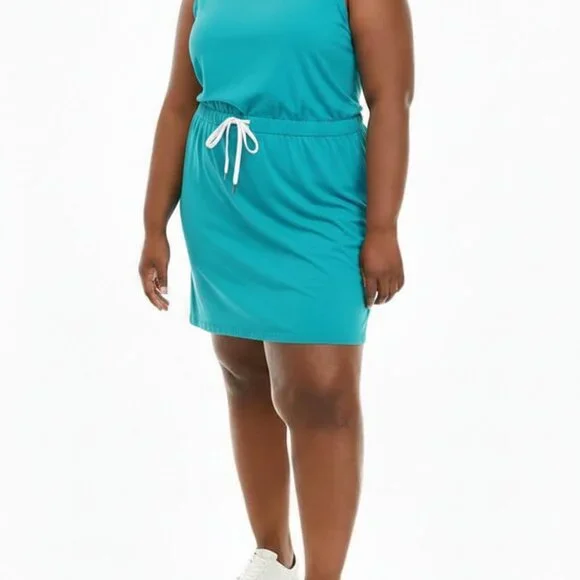 Ocean + Coast® Stretch Woven Tank Dress - Picture 1 of 12